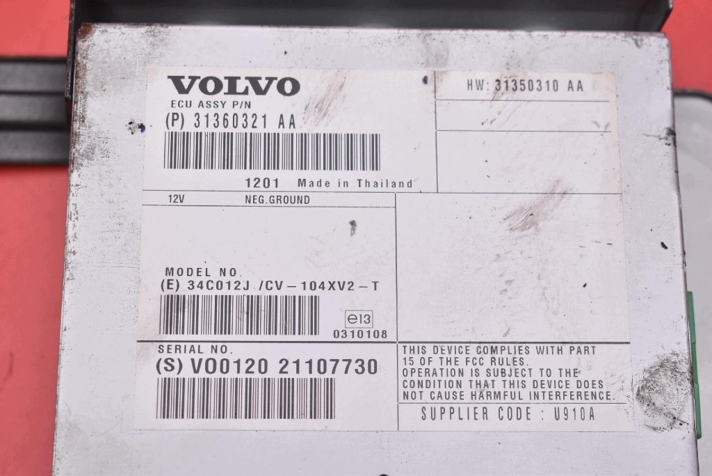 AMPLIFICATORE RADIA 31360321AA VOLVO V60 1 e 10-13