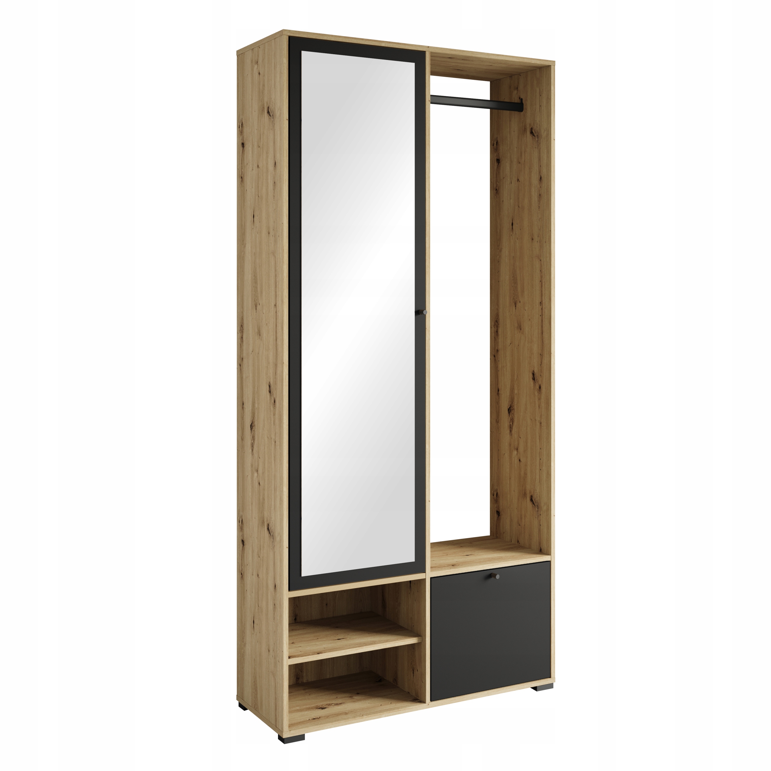 Šatní skříň Dino do předsíně: zrcadlo, botník, police, tyč