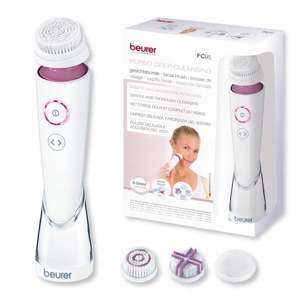 Beurer Fc 95 – Kartáček na čištění obličeje – 4 nástavce