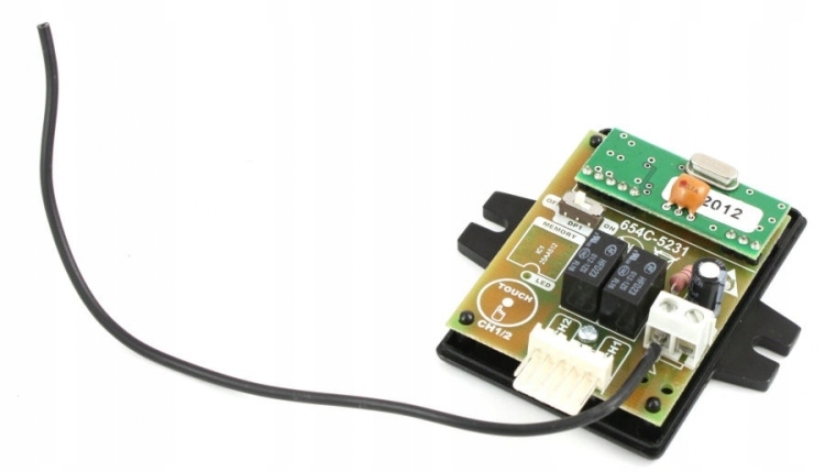 Rádiový přijímač eLR1H2M 2-kanálový, 1000 dálkových ovladačů. Multi 433MHz