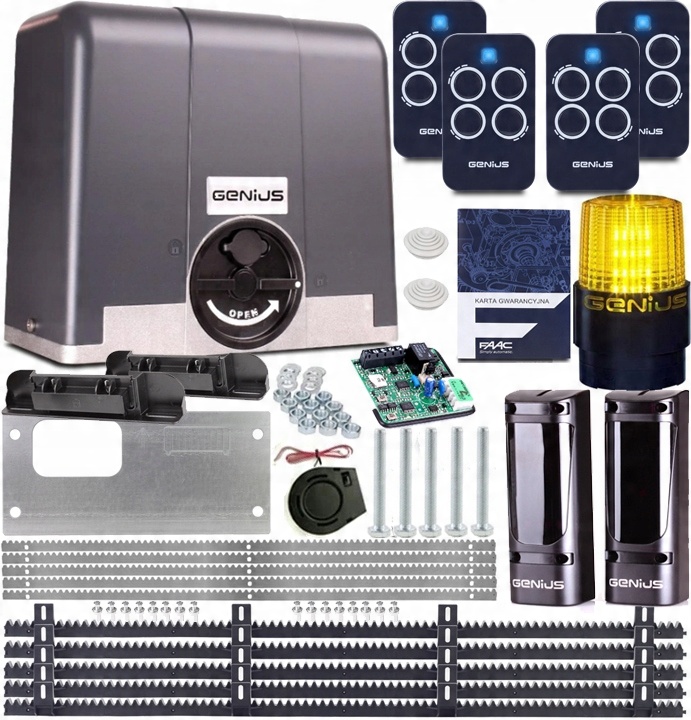 

Zestaw Genius Blizzard 900KG 4xPILOT Listwa Lampa
