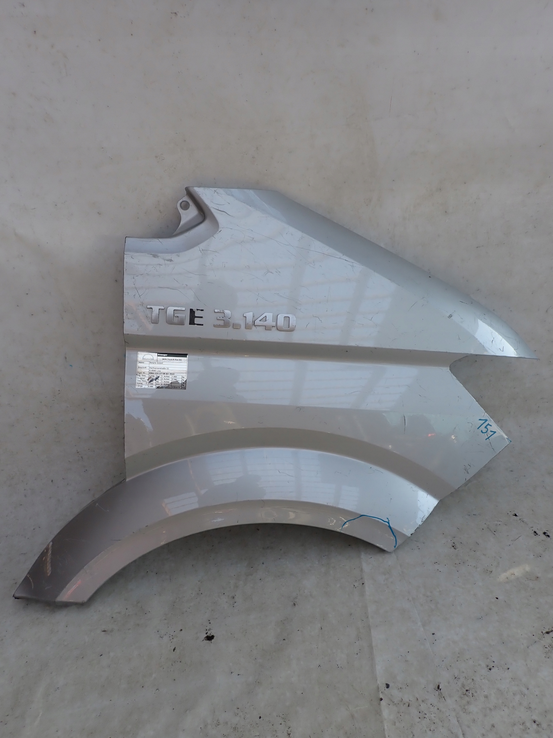 VW CRAFTER II MAN TGE 17- fender right front front
