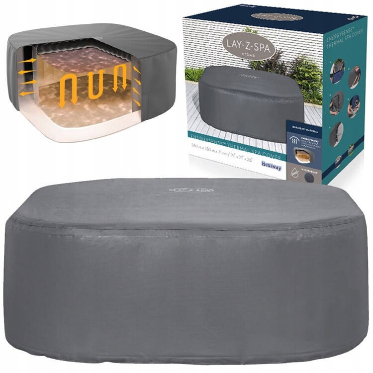 Bestway tepelná krytka Energiesense pre Lay Z Spa 180 180 60319 štvorcová