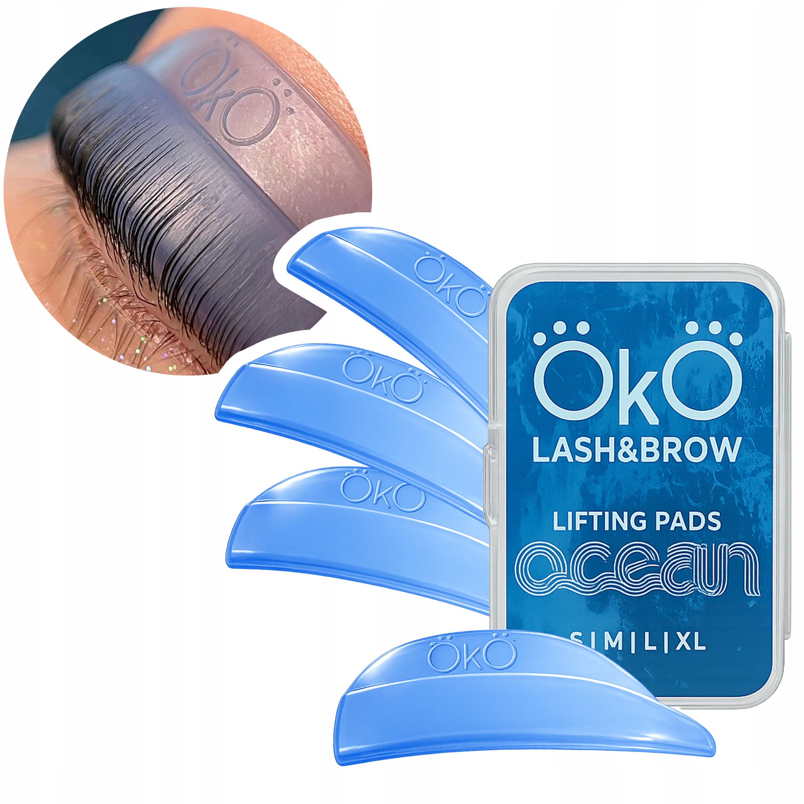 Sada Válečků Pro Lifting A Laminaci Řas 4 Páry Oko Oceán