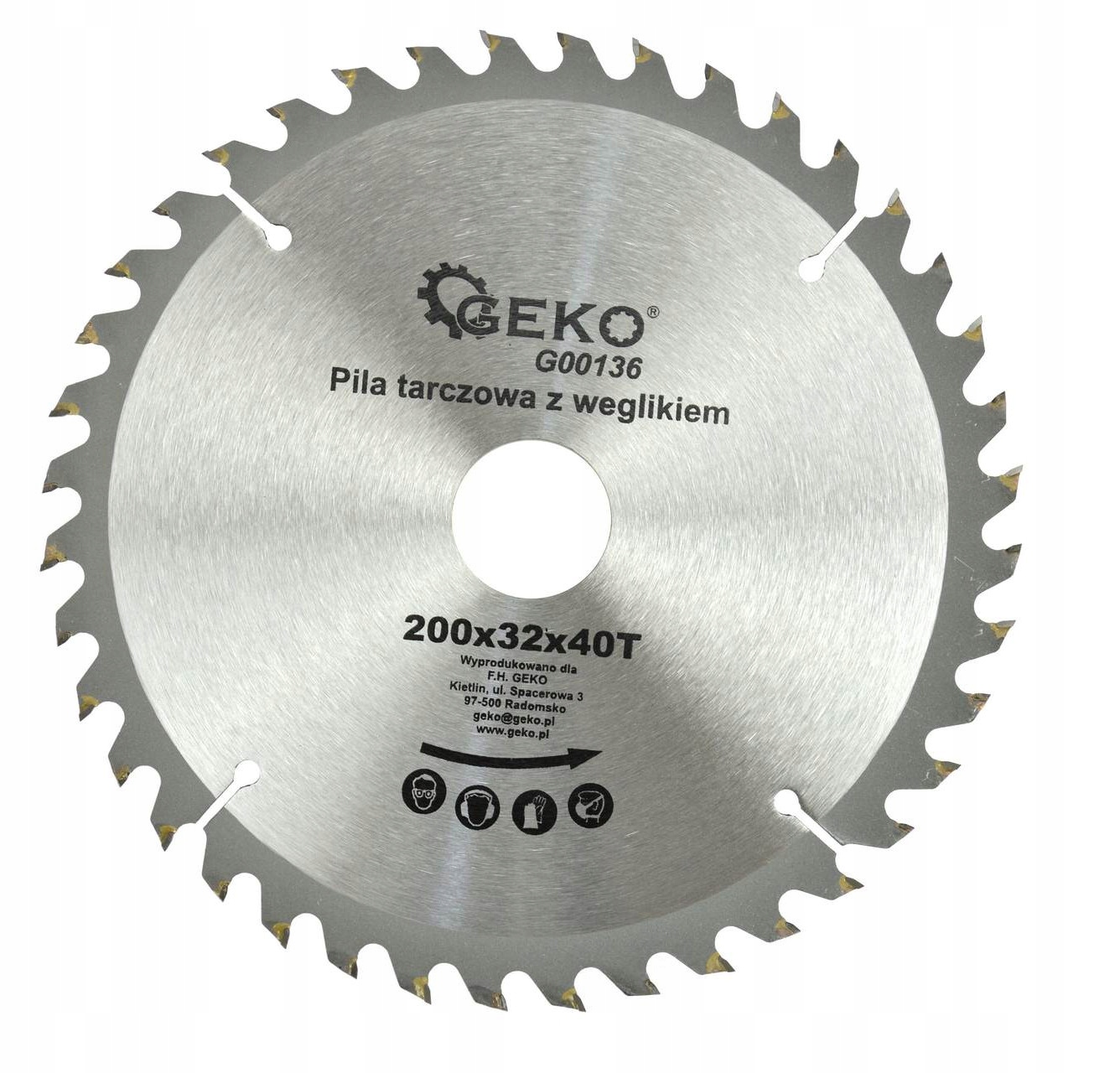 

Tarcza Piła Widiowa Do Drewna 200mm 40T