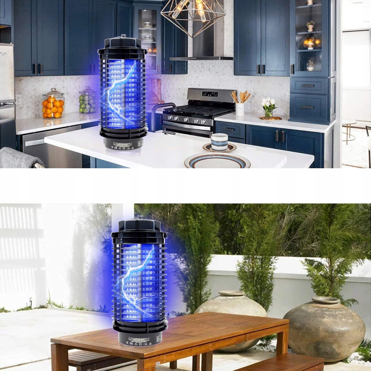 DUŻA LAMPA UV OWADOBÓJCZA NA KOMARY MUCHY OWADY Waga produktu z opakowaniem jednostkowym 0.31 kg