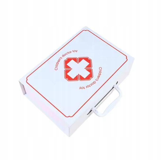 ZESTAW LEKARZA DLA DZIECI WALIZKA APTECZKA PIELĘGNIARKA MAŁY DOKTOR Głębokość produktu 7.5 cm