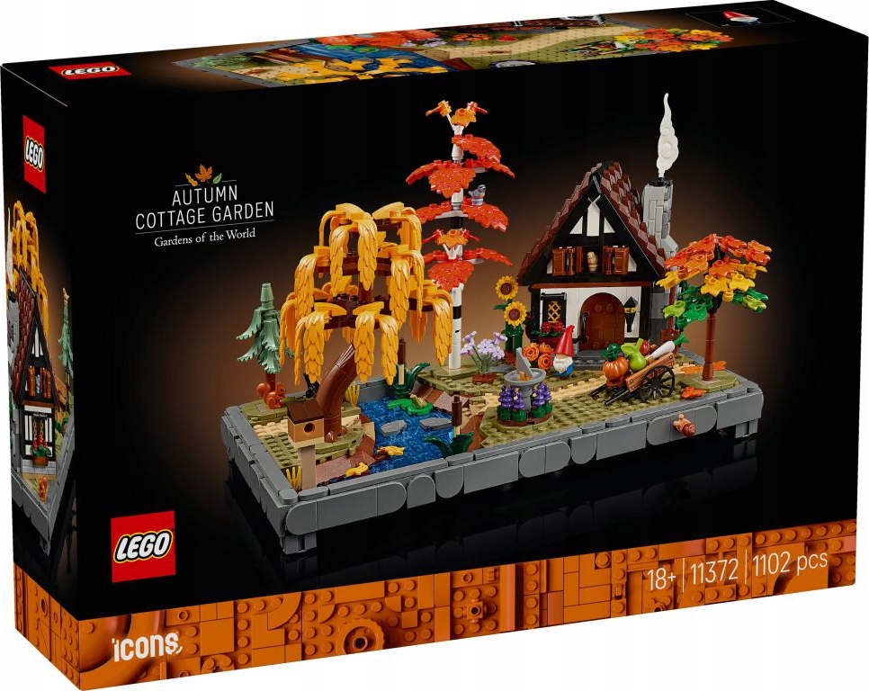 Lego Icons Podzimní Zahrada S Chatkou, Sada Kostek 11372