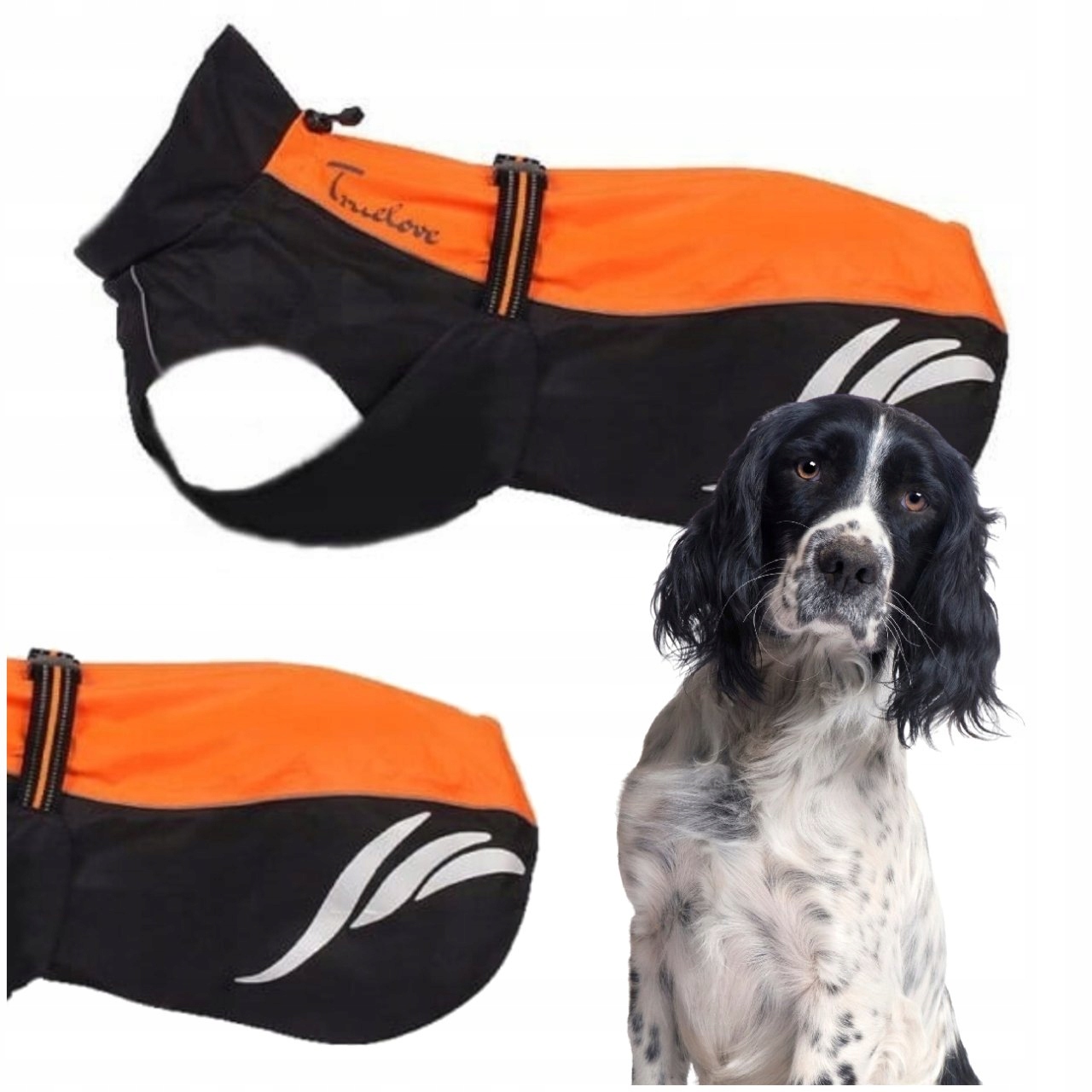 Pláštěnka Pro Psa Truelove Bunda Derka Oranžová 3XL 50 cm