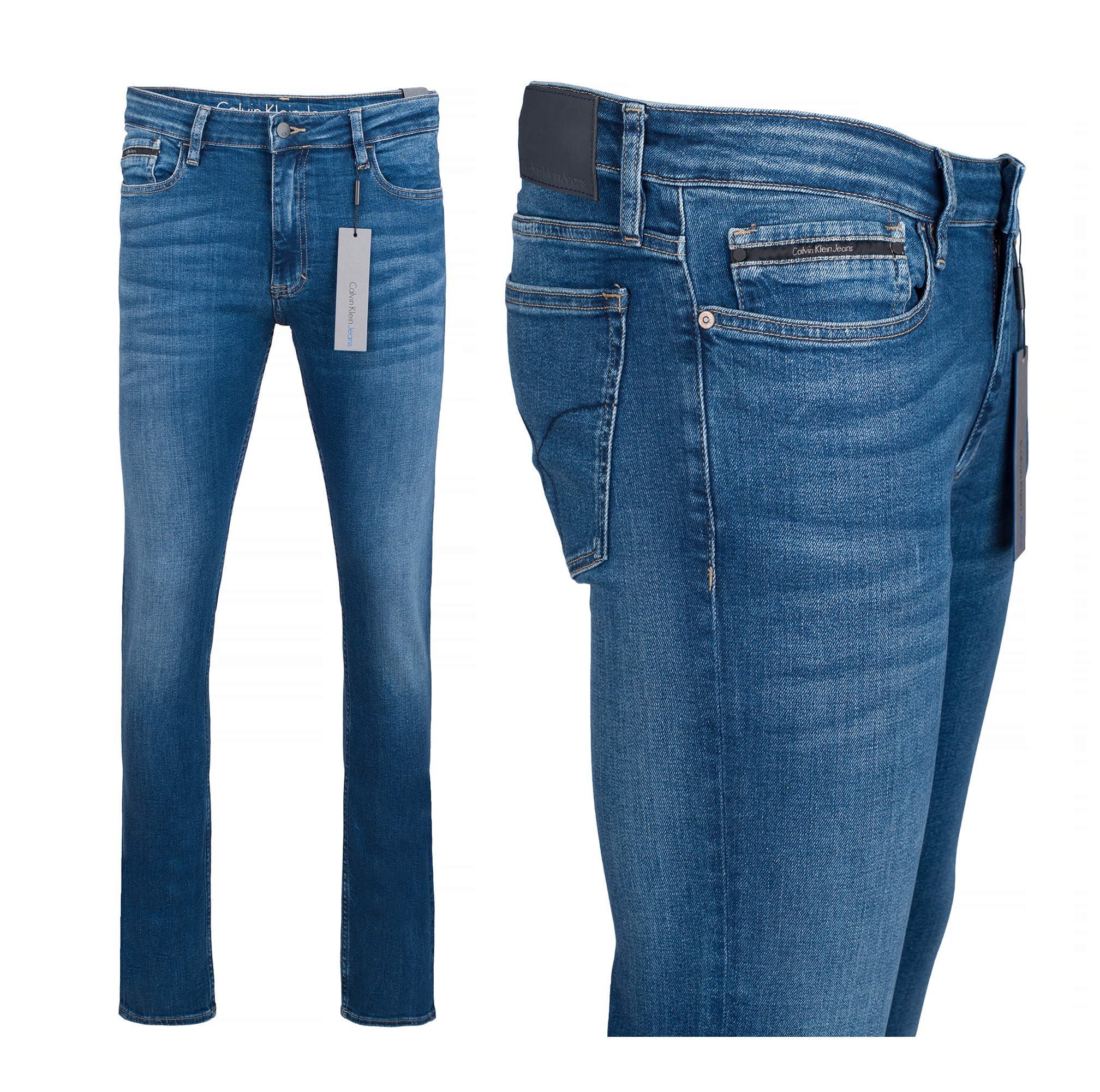 CALVIN KLEIN za TRUE Allegro SLIM Kč STRETCH 36/34 2021 MIDBLUE JEANS 