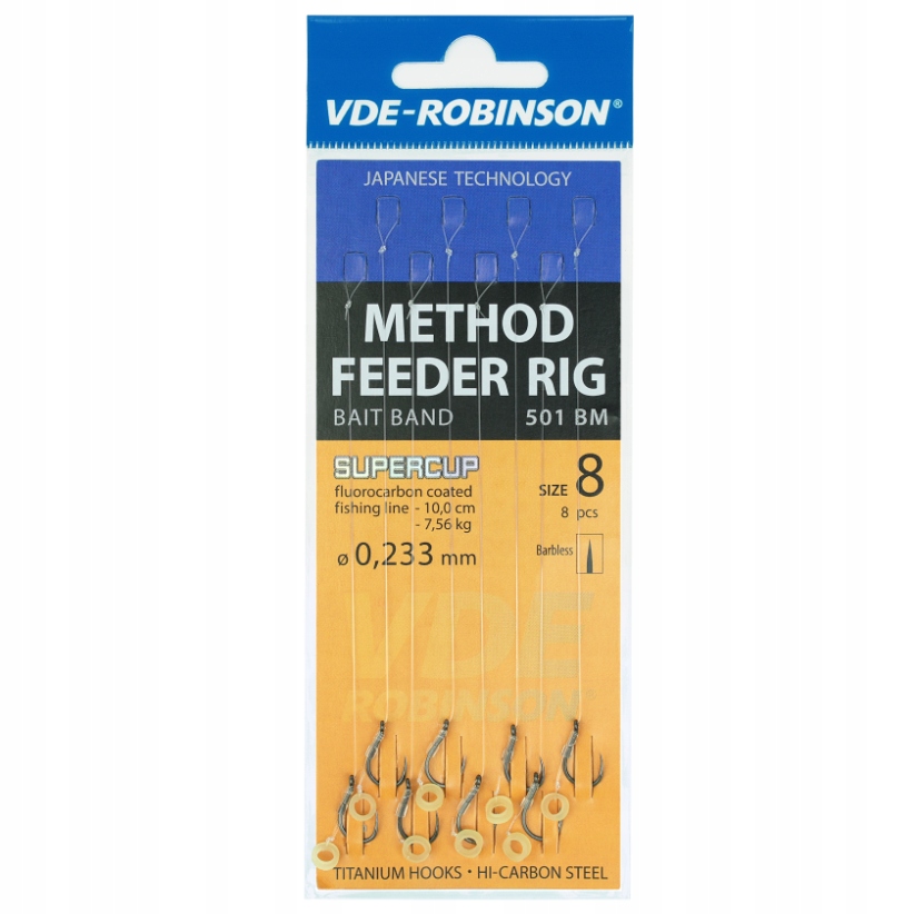 VDE-Robinson Haczyk z Gumką Method Feeder 501BM nr 12