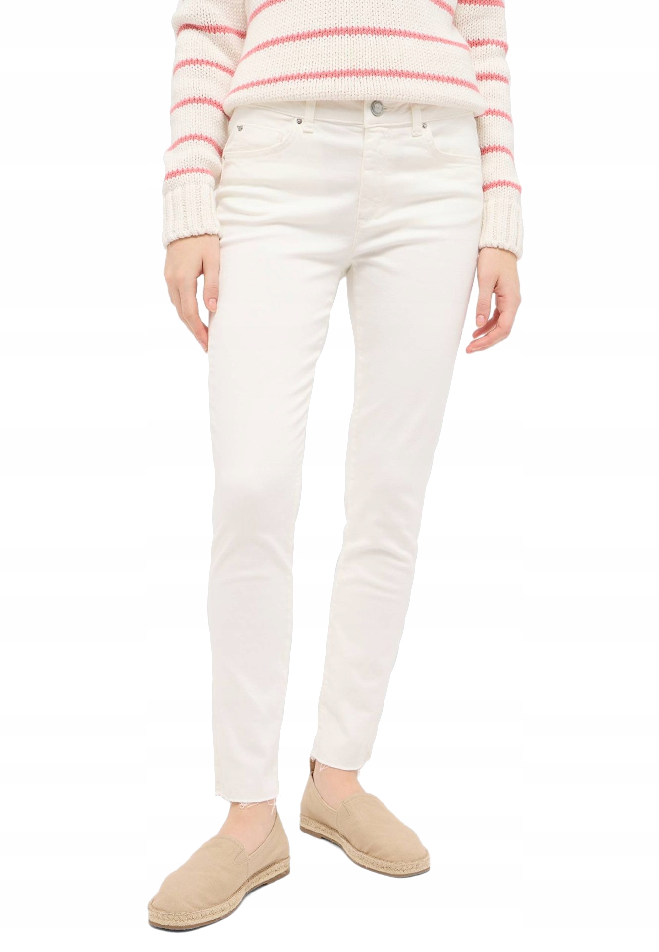 Mustang dámské světlé džíny, kalhoty úzké nohavice skinny 7/8 31/30