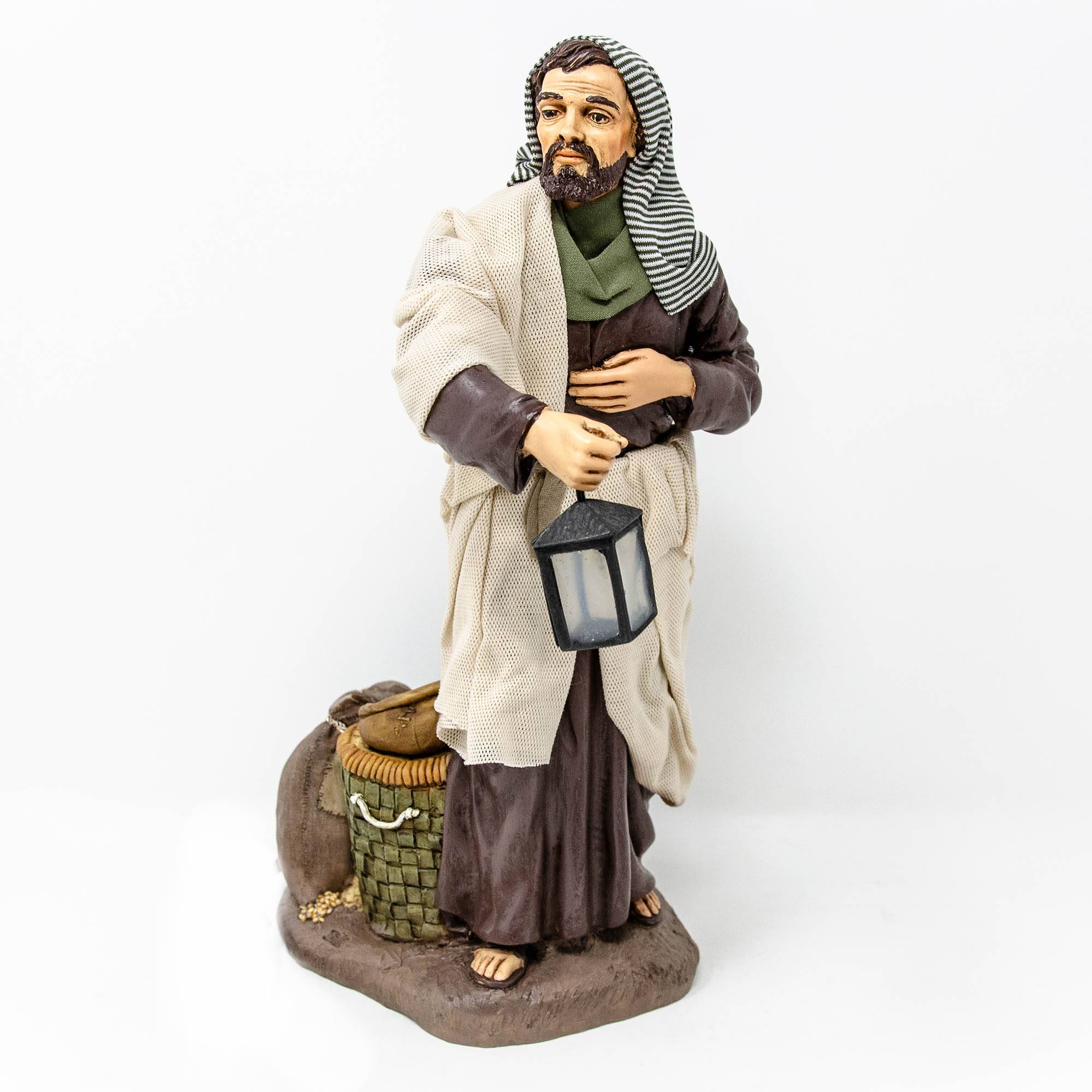 Włoska Pohyblivá Figurka Do Betlehemu „sv. Jozef, Stojaci“ Pre Postavy S Výškou 30 CM