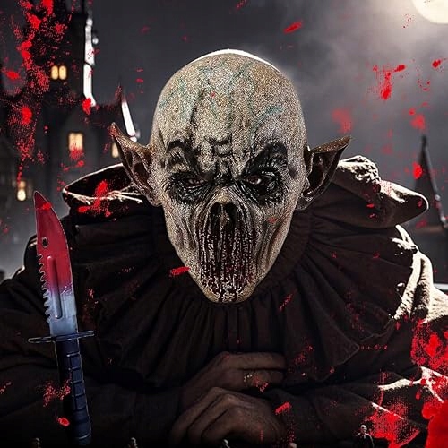 MASKA GHOSTFACE LATEKSOWA DLA DOROSŁYCH NA HALLOWEEN HORROR COSPLAY