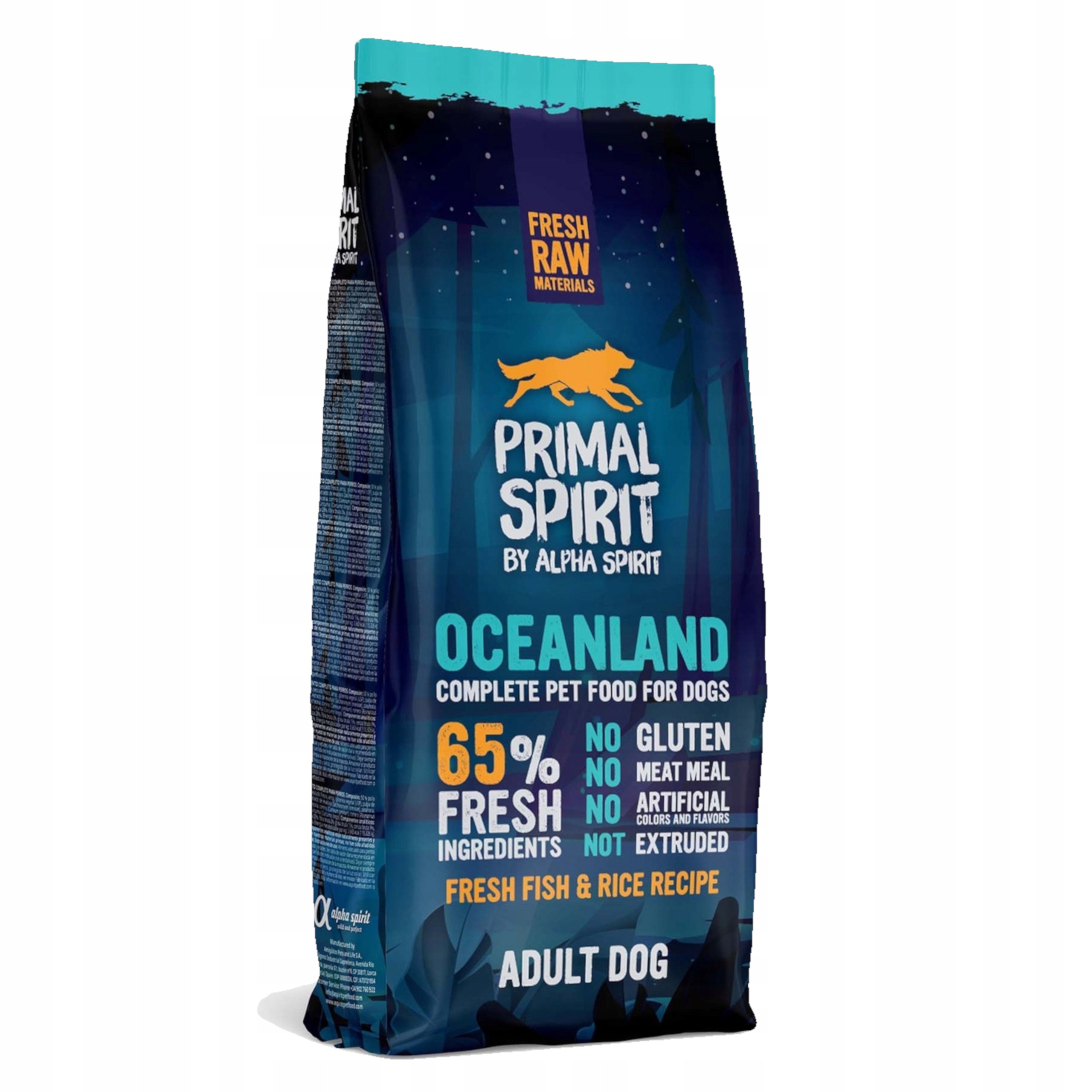 Levně Krmivo pro psy s alergiemi Primal Spirit Oceanland ryba 12 kg