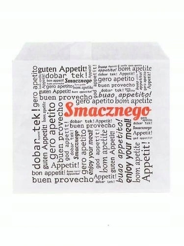 KOPERTA KEBAB/HAMBURGER SMACZNEGO 150x160 - 200szt