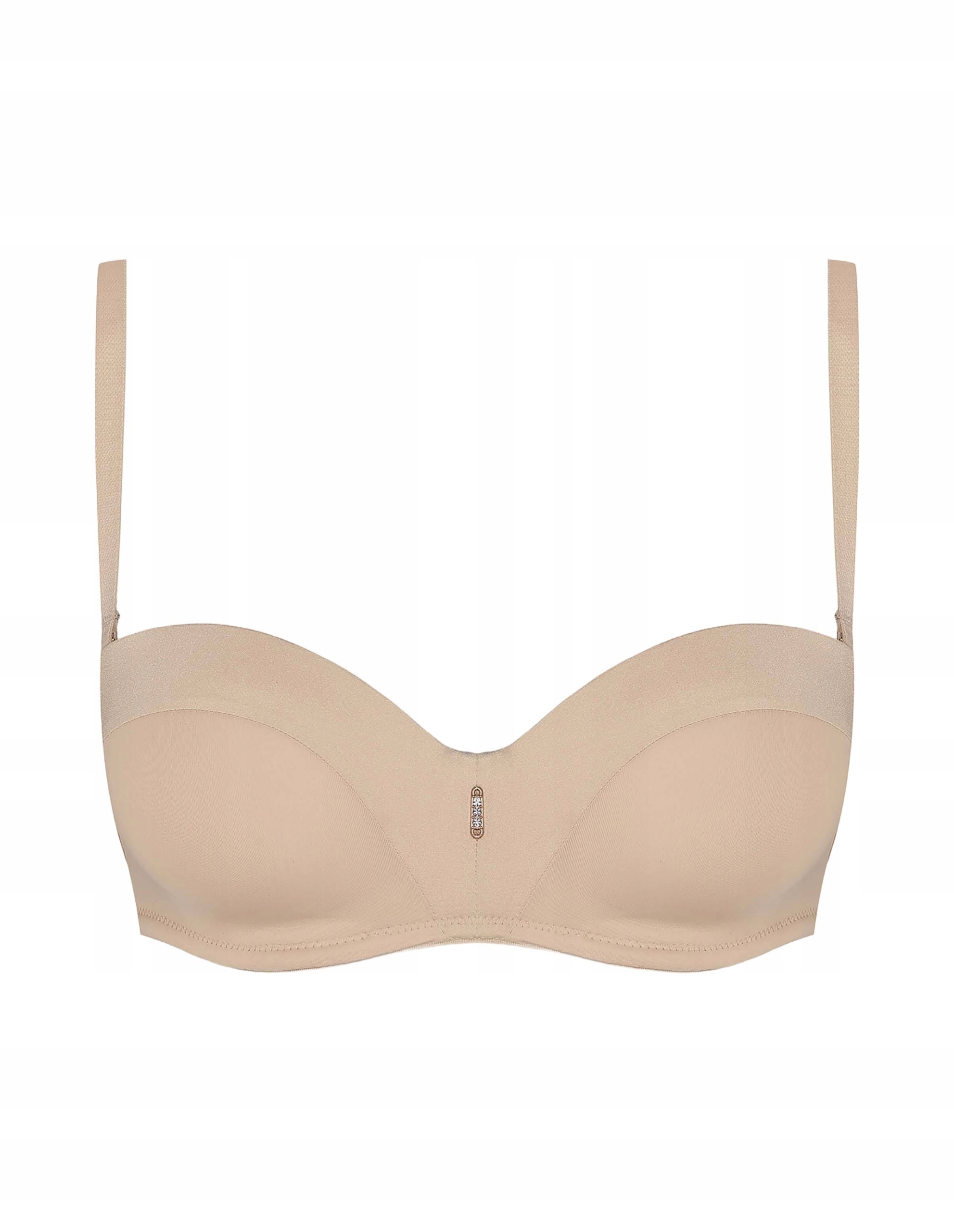 Biustonosz push-up Ondrea Esotiq beżowy 65C