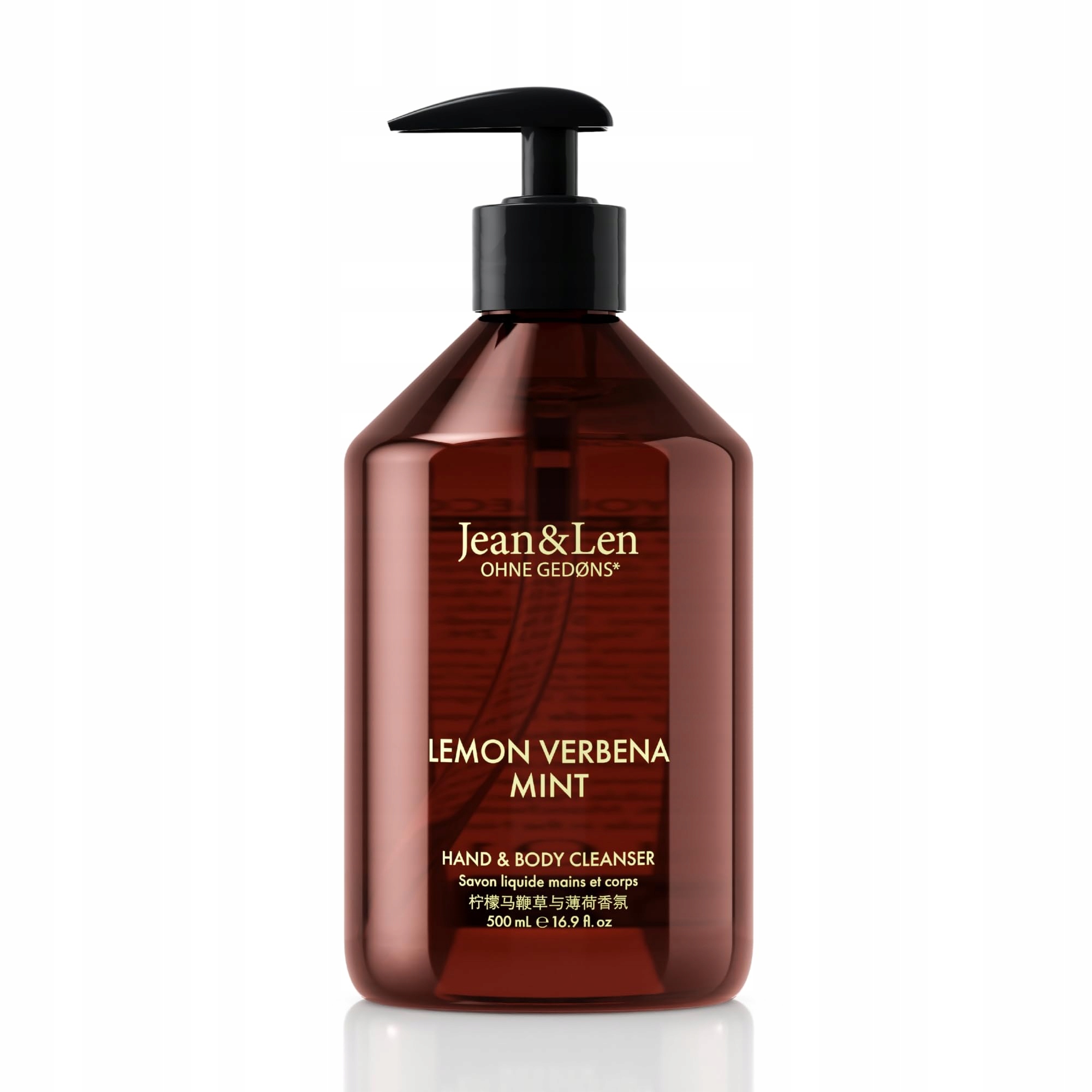 Jean & Len Gel na mytí těla a rukou Citronová verbena Máta 500 ml Veganský
