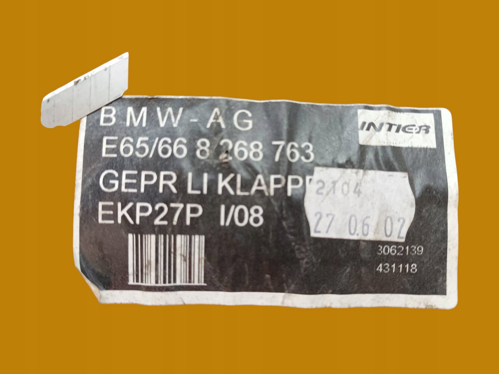 cover boot upholstery left right KPL Bmw Seria 7 IV (2001-2008)
