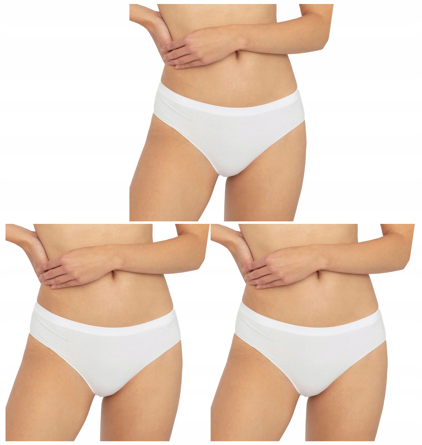 

3 X Gatta Majtki Bikini Classic Sensual Białe L