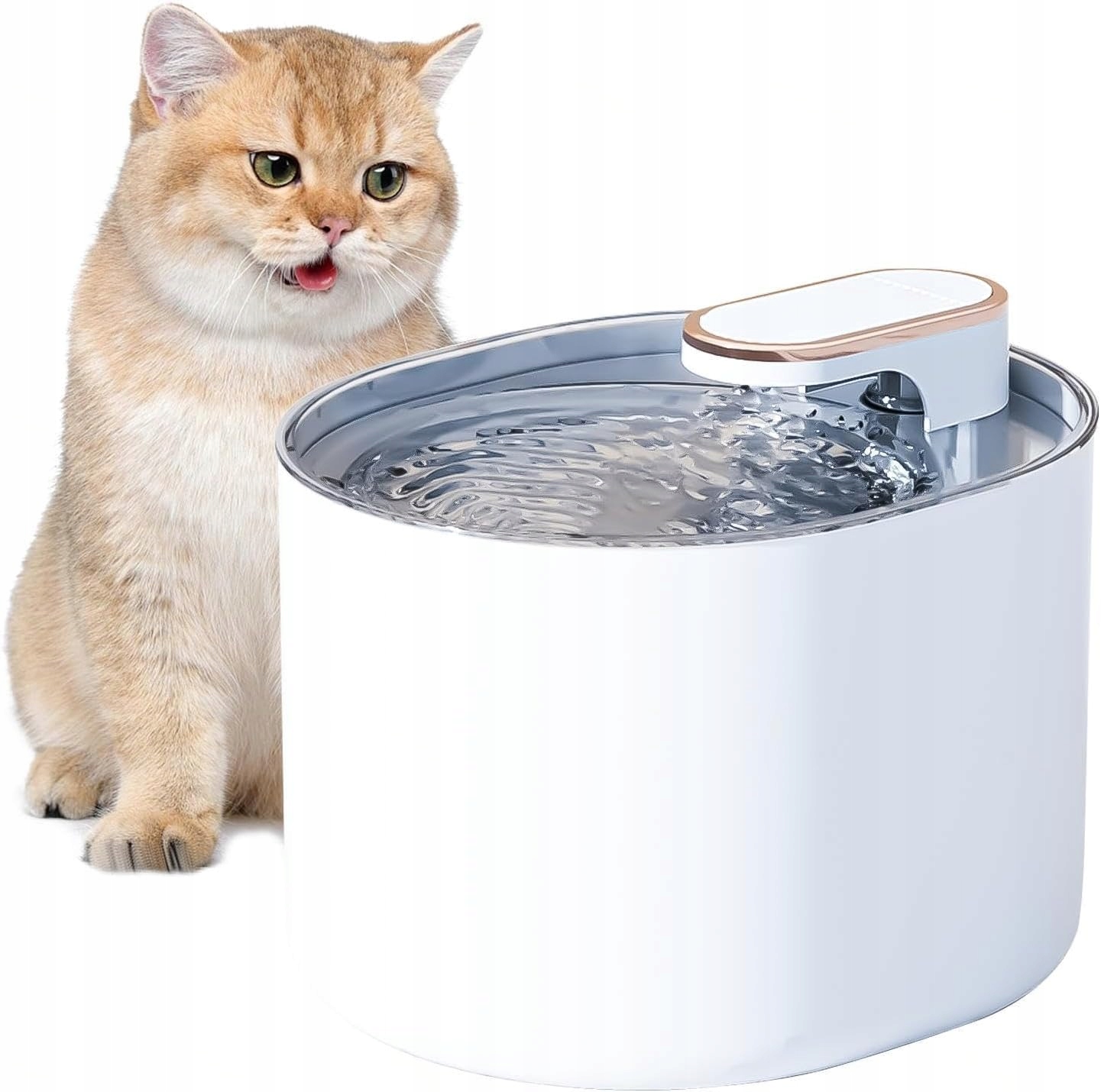Levně Fontána na pití pro kočky, 3 l, tichá fontána na pití s filtrem