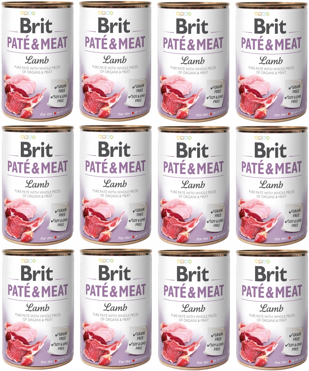 Brit Paté and Meat Lamb 12x 400g