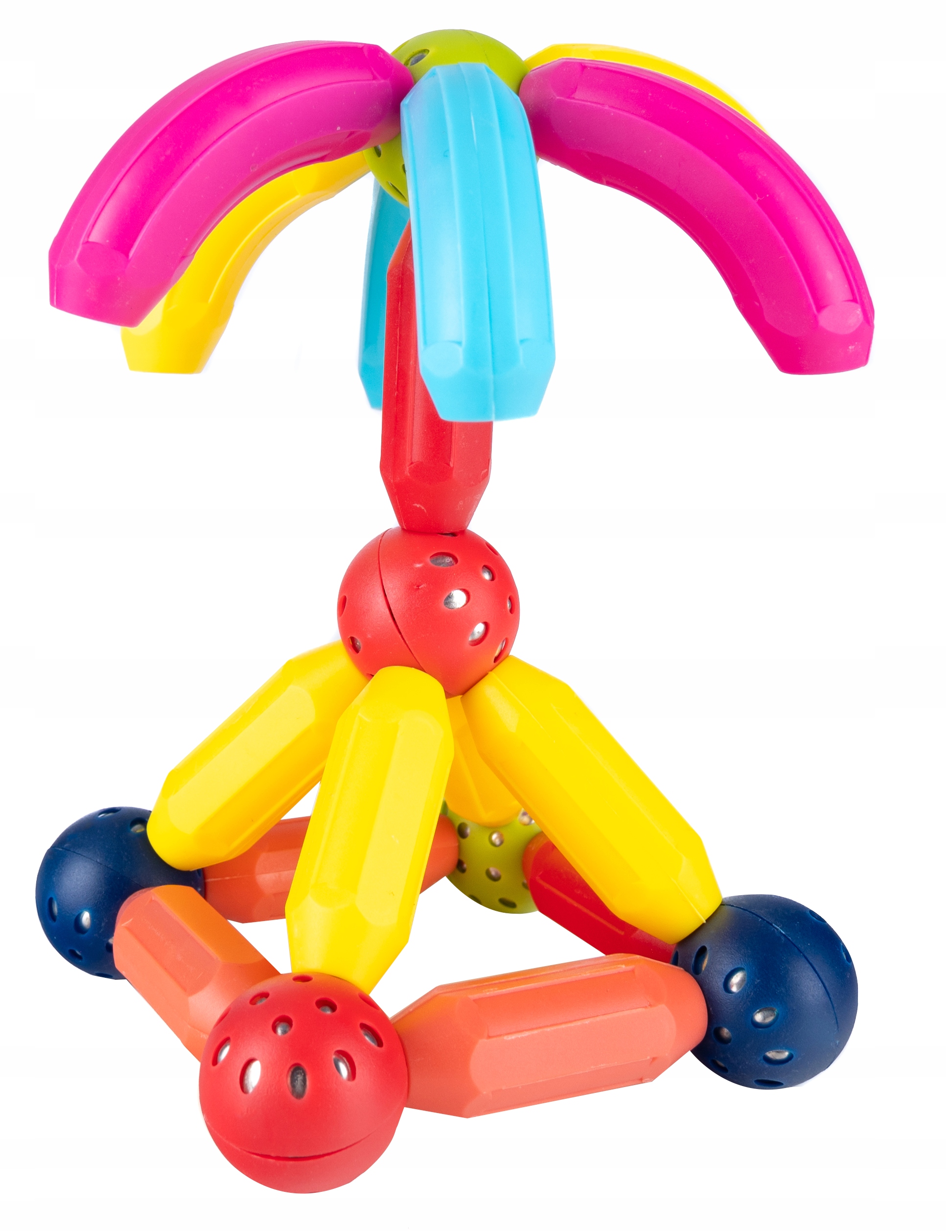 KLOCKI MAGNETYCZNE KONSTRUKCYJNE EDUKACYJNE ZESTAW Marka inna