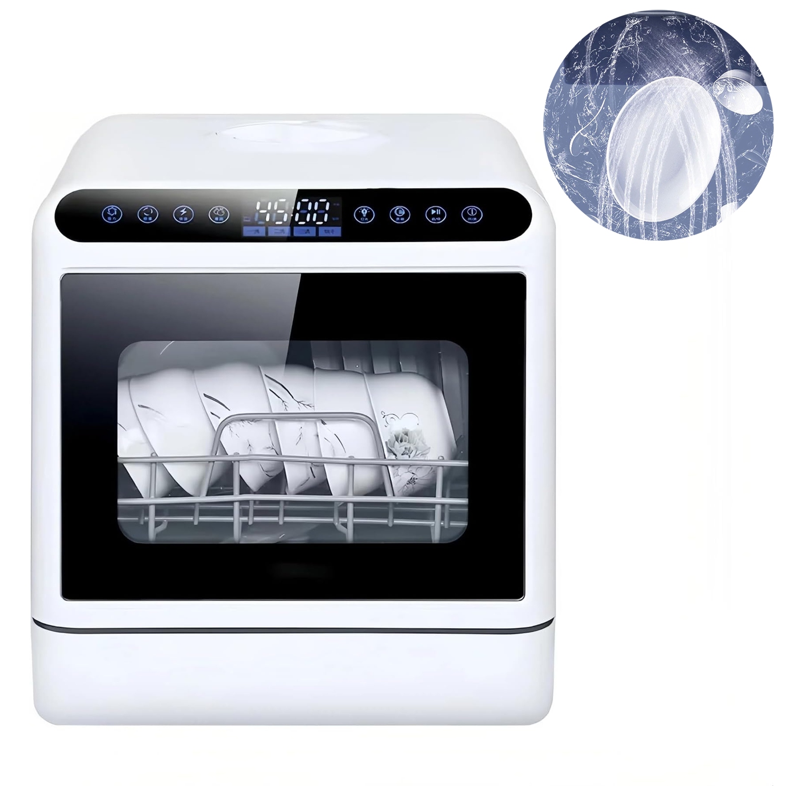 Zmywarka Nablatowa do Kampera Mała Turystyczna 2W1 Z Turystycznym Zbiornikiem Na Wodę