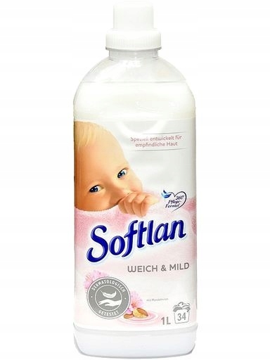 5x Softlan tekutá aviváž pro děti Weich & Mild Sensitiv 1 l