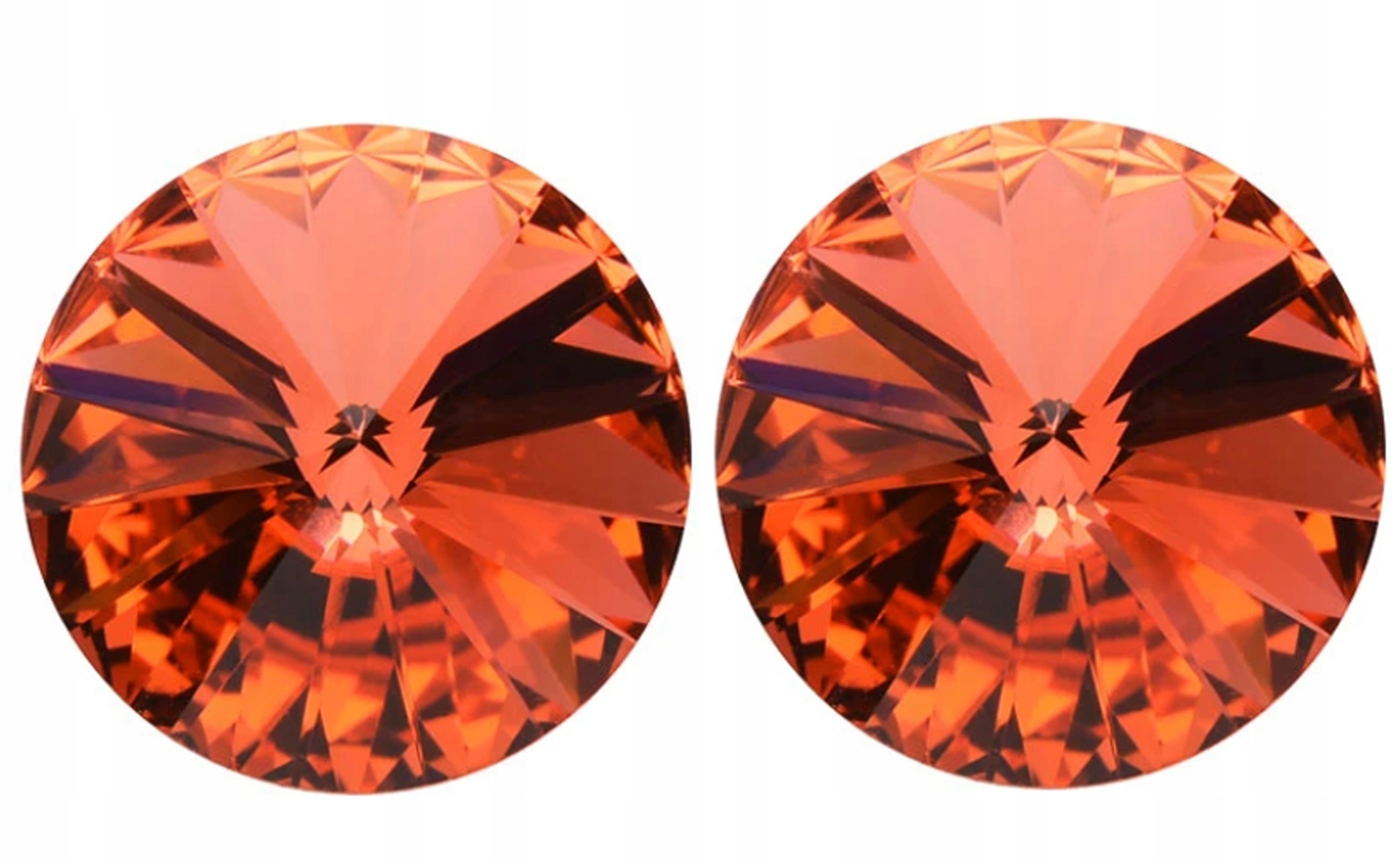 

Kolczyki srebrne Swarovski kółka koła rivoli