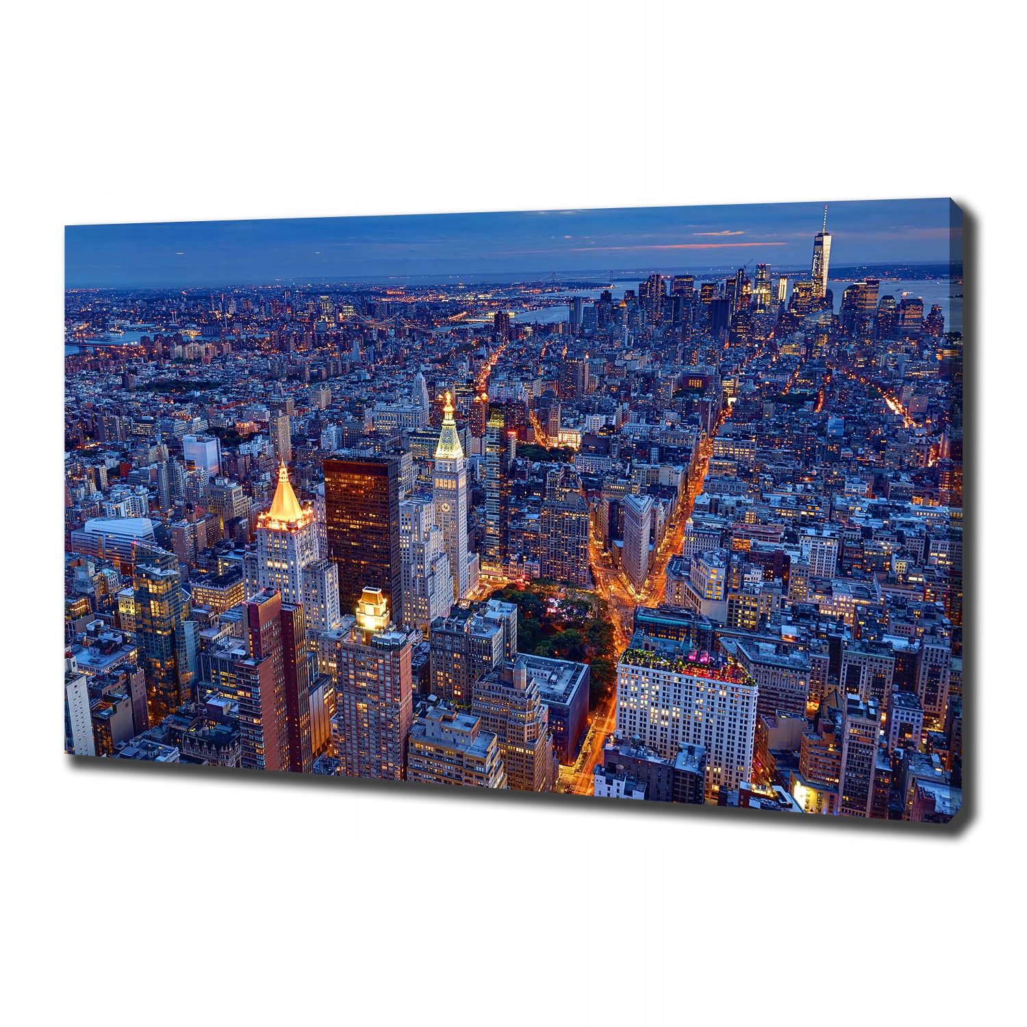 

Foto obraz na płótnie Manhattan nocą 100x70 cm