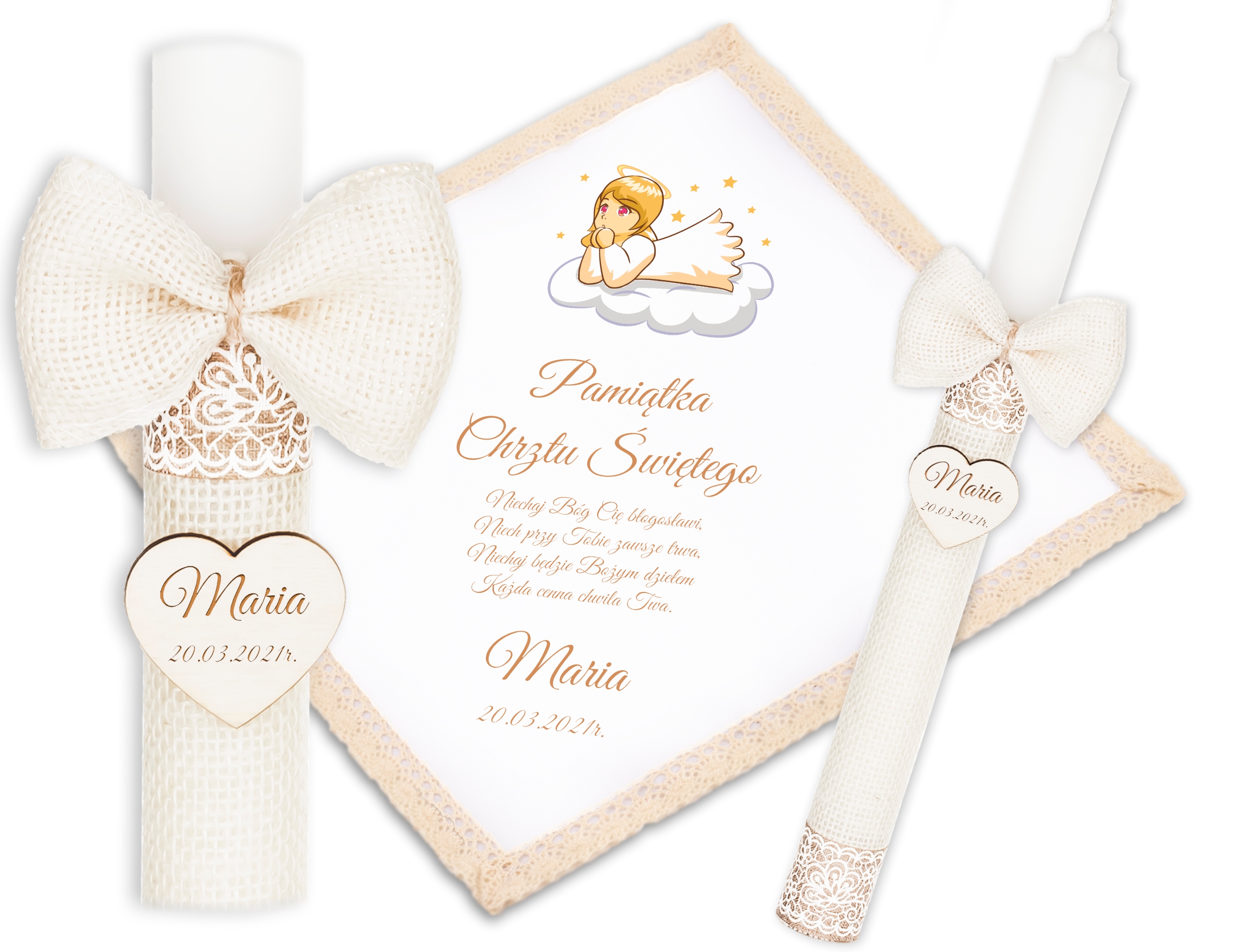 

Świeca Na Chrzest Szatka Do Chrztu Haft Prezenty