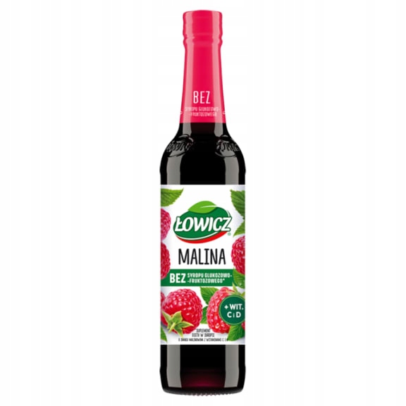Levně Łowicz Sirup s malinovou příchutí