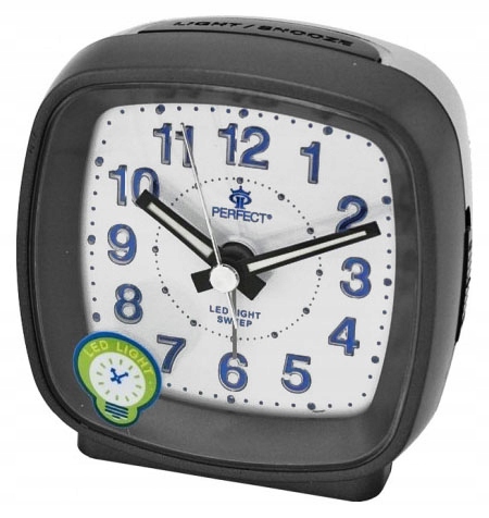Cichy Mechanizm Podświetlenie Budzik PERFECT Mały