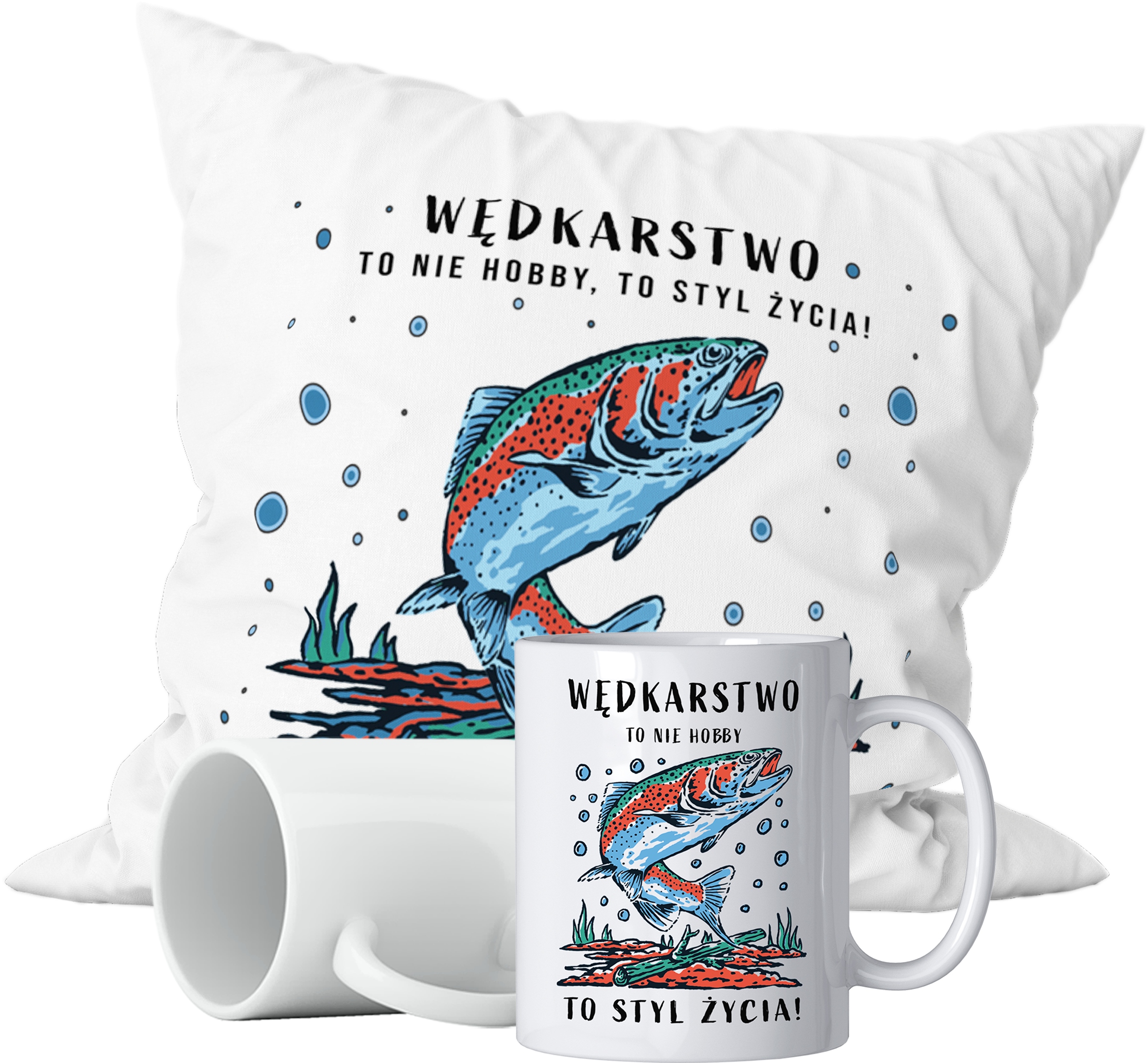 

Zestaw Kubek Poduszka Wędkarstwo Hobby