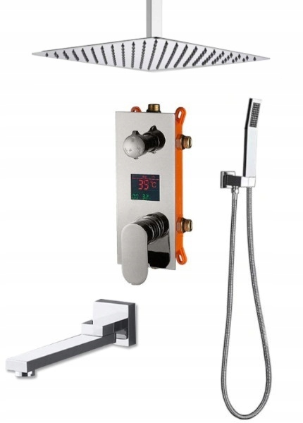 Podomietkový Sprchový Set S Výtokovým Displejom 25 CM