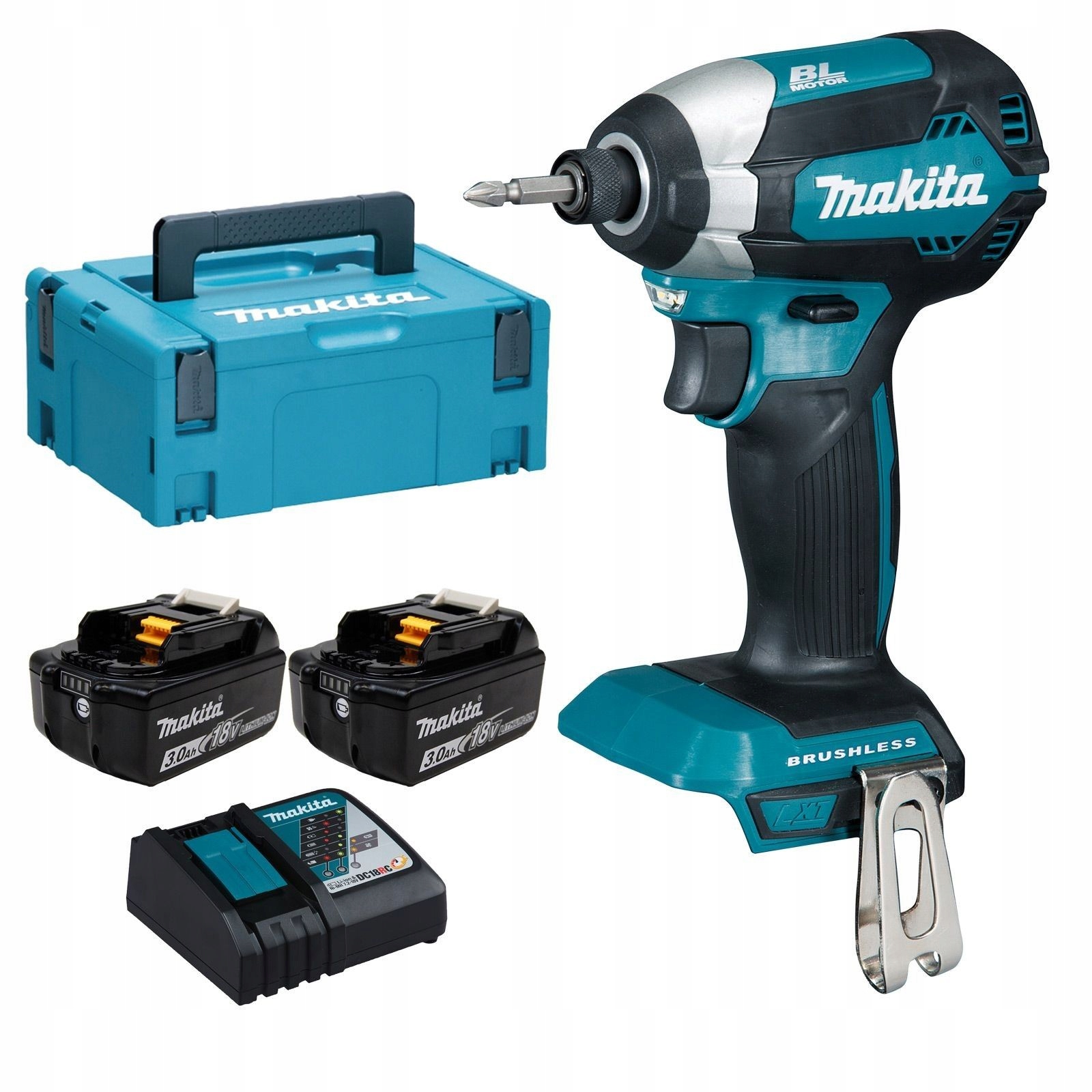 Makita Příklepový Šroubovák 18V 170Nm 2x3,0Ah Li-ion Kufr MAKPAC">153RFJ
