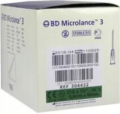

Bd Microlance Igły iniekcyjne 21G 0.8x40mm 100 szt