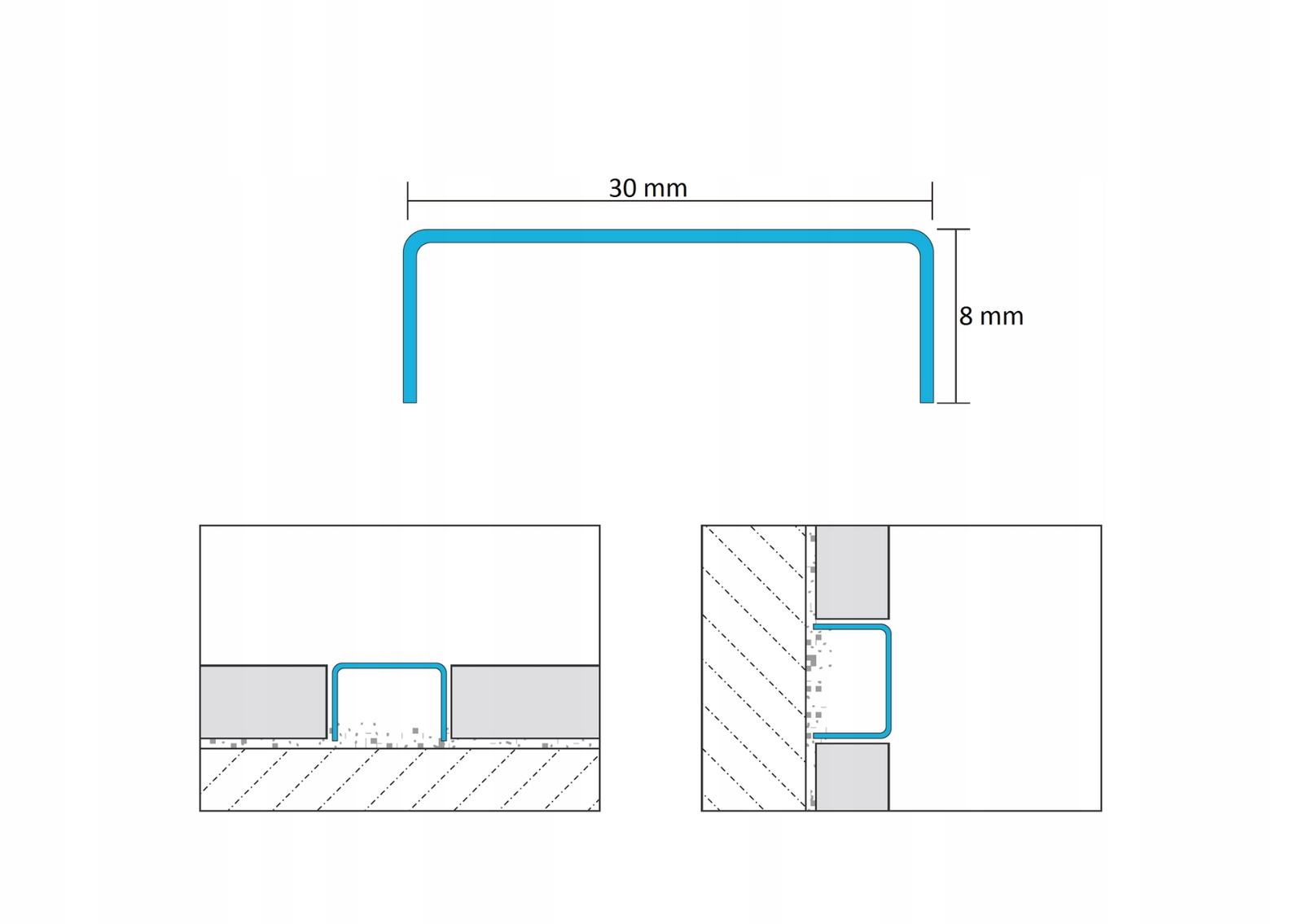 LISTWA DEKORACYJNA ZŁOTA POŁYSK / LUSTRO 3cm x 270cm Kod producenta LIGO-0003
