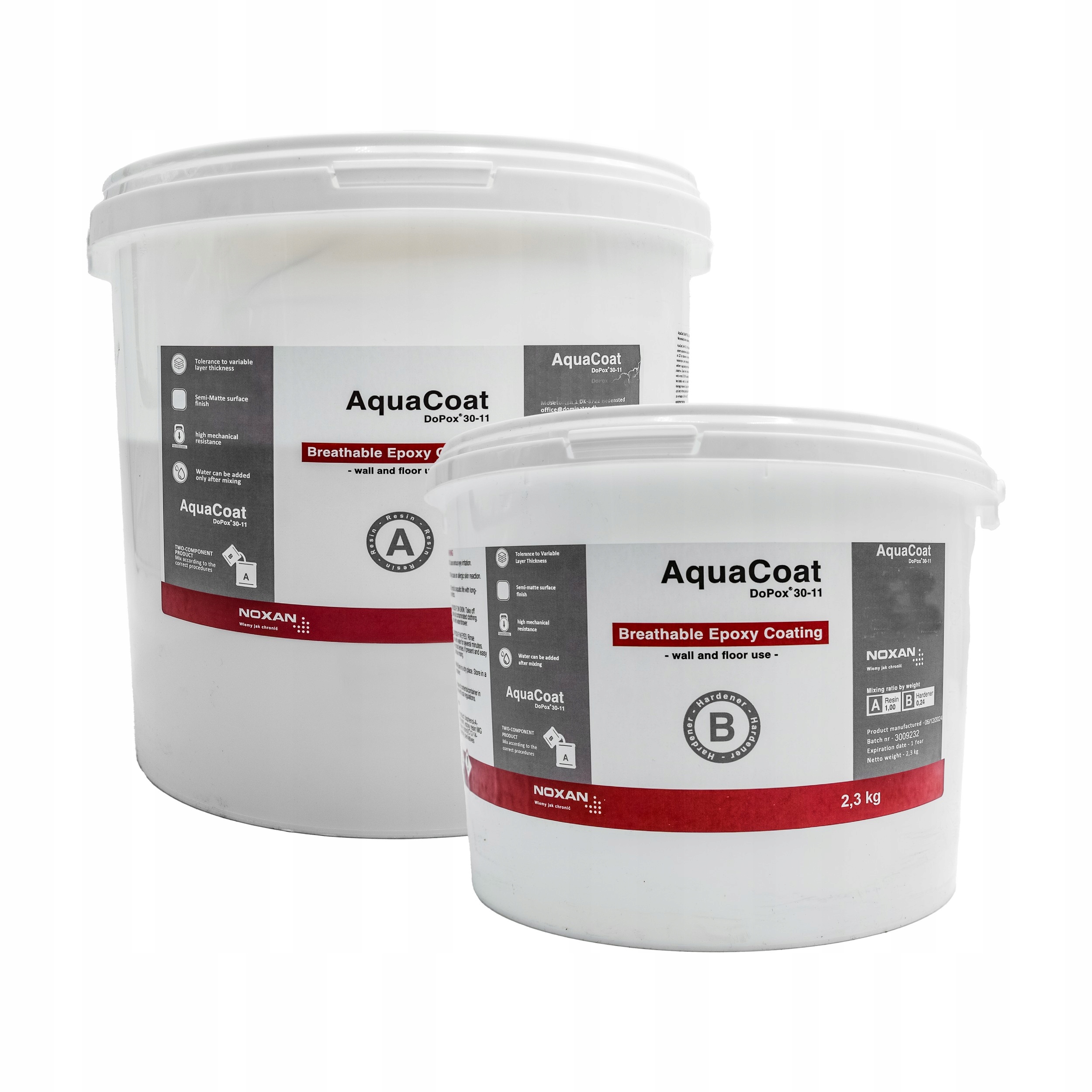 Farba paroprzepuszczalna epoksydowa DoPox AquaCoat 30-11 12 kg