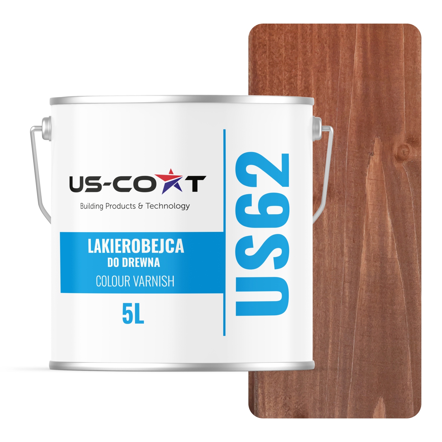 Lak Na Dřevo 3V1 Extra Lazura Ořech Tmavý Satén 5L Ochranný Uv