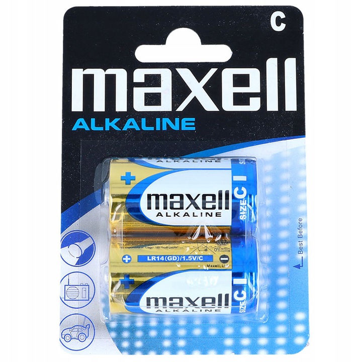 

Bateria alkaliczna Maxell LR14 (C) 1,5V 2 szt