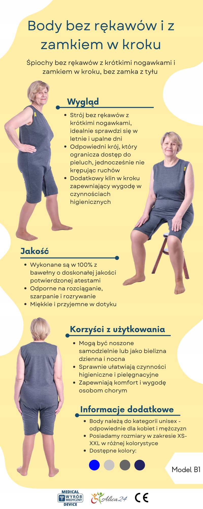ŚPIOCHY DOROSŁYCH ZDEJMOWANIE PAMPERSA ALZHEIMER Fason majtek szorty