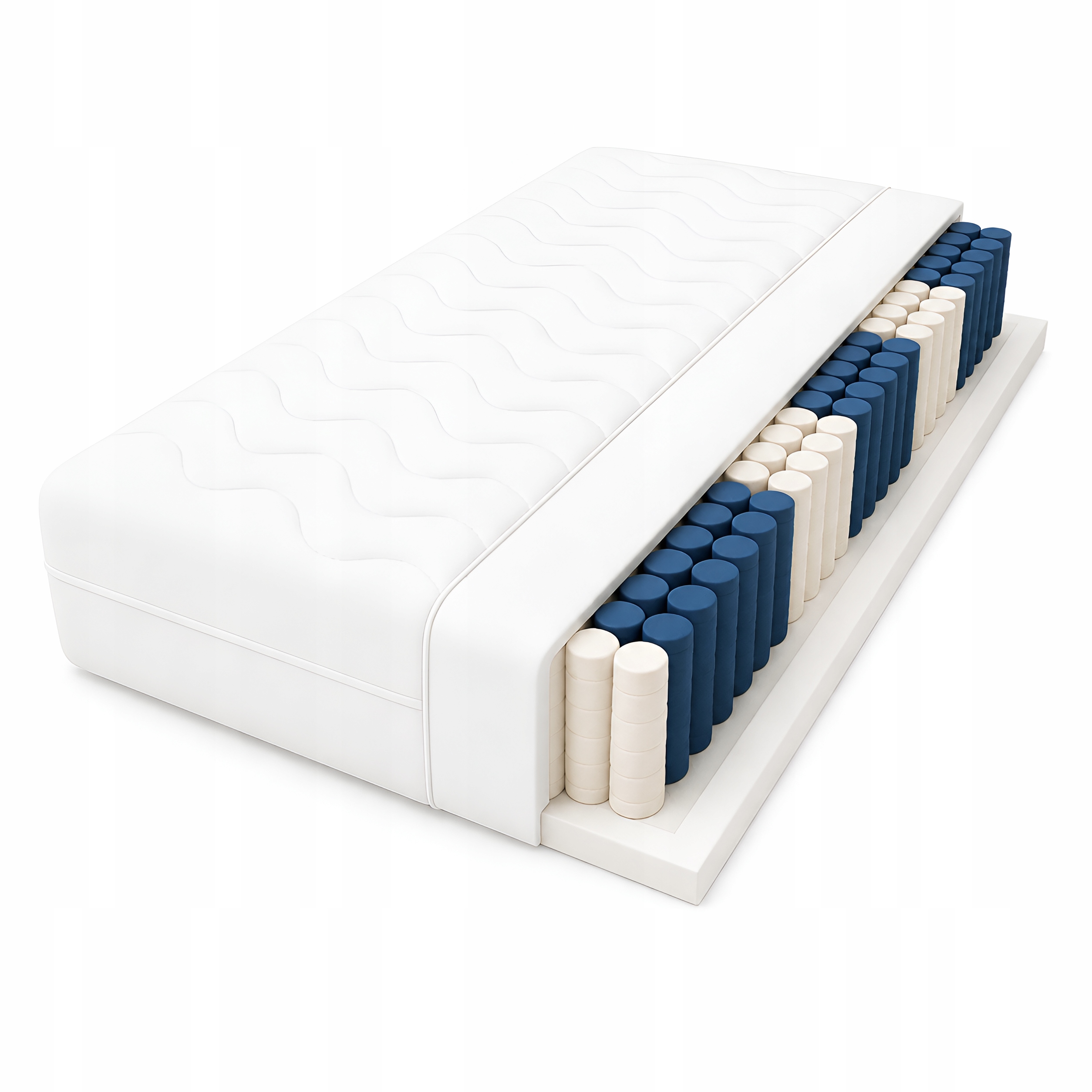 Materac kieszeniowy 75x190 7- strefowy pocket H3 piankowy 18 cm sprężynowy