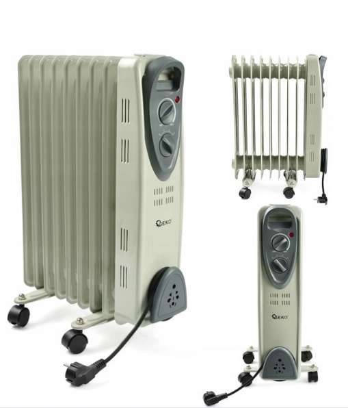 Olejový Ohrievač S Reguláciou A Termostatom, 9 Rebier