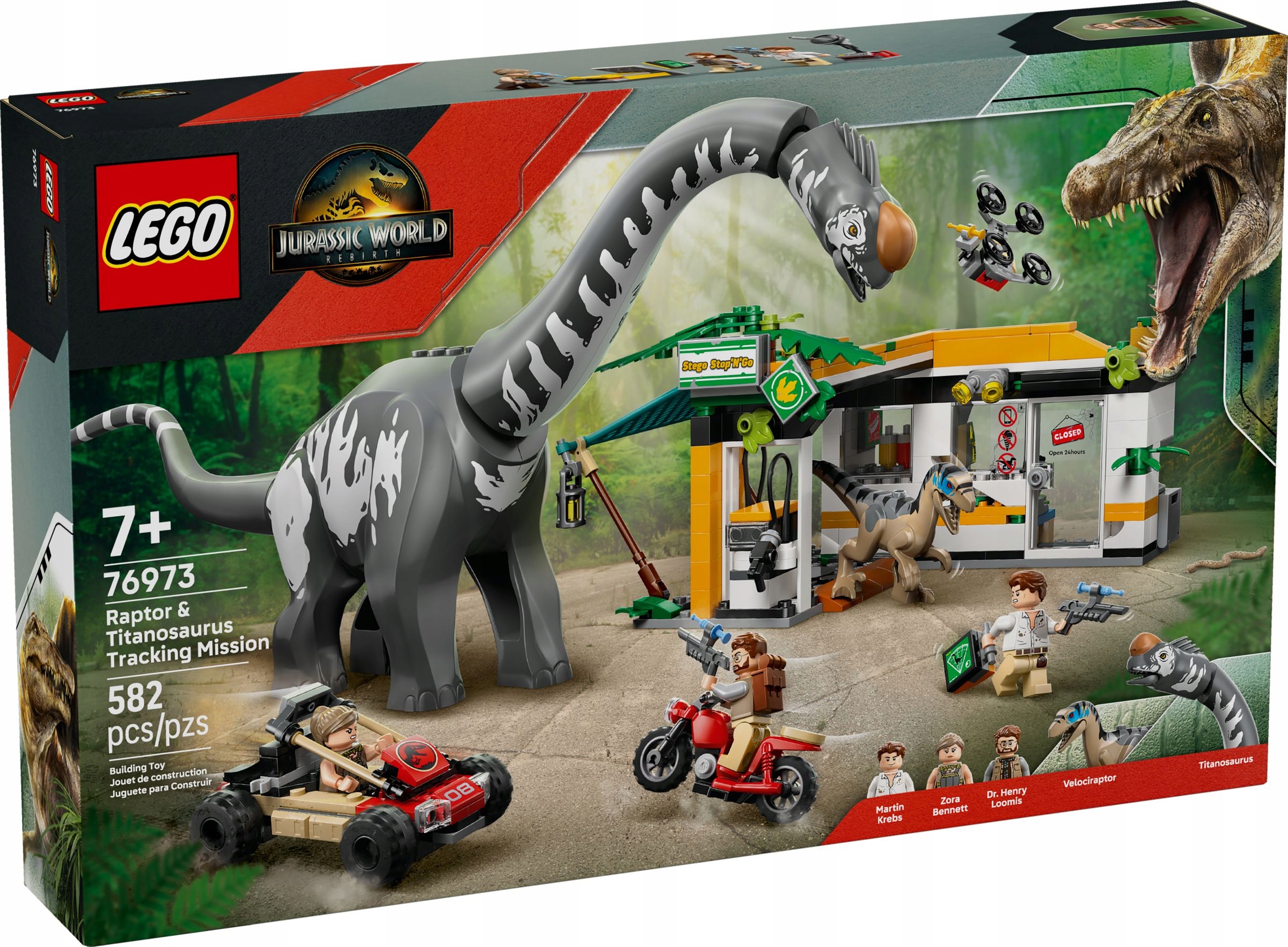 Lego Jurassic World Raptor Titanosaurus Tracking Mission 76973 LEGO