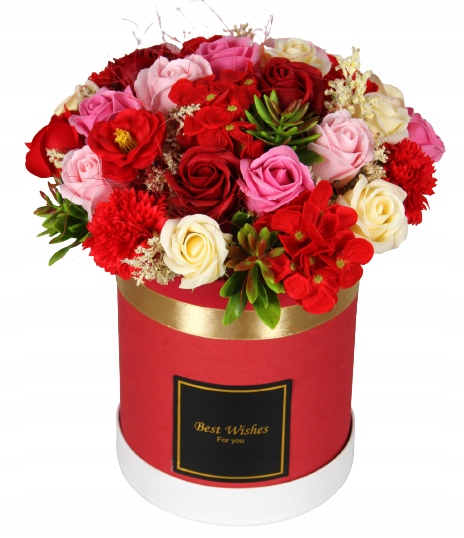 

Flower Box Kwiaty Mydlane Walentynki