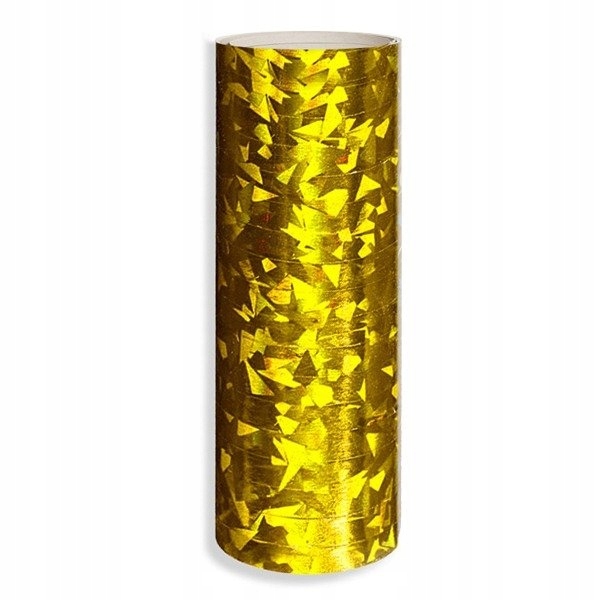 Serpentyna ZŁOTA holograficzna na ROCZEK URODZINY