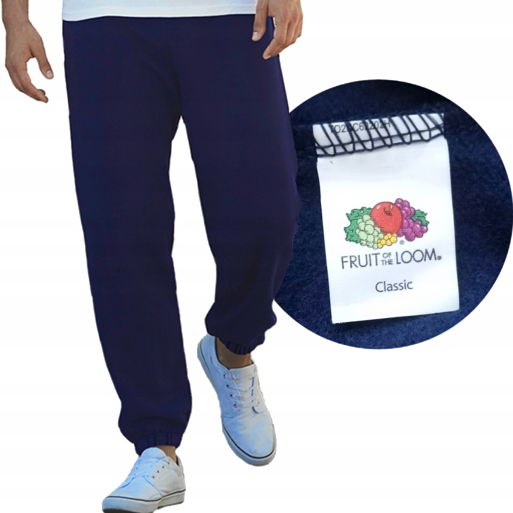 

Spodnie Dresowe Fruit Ściągacz navy L