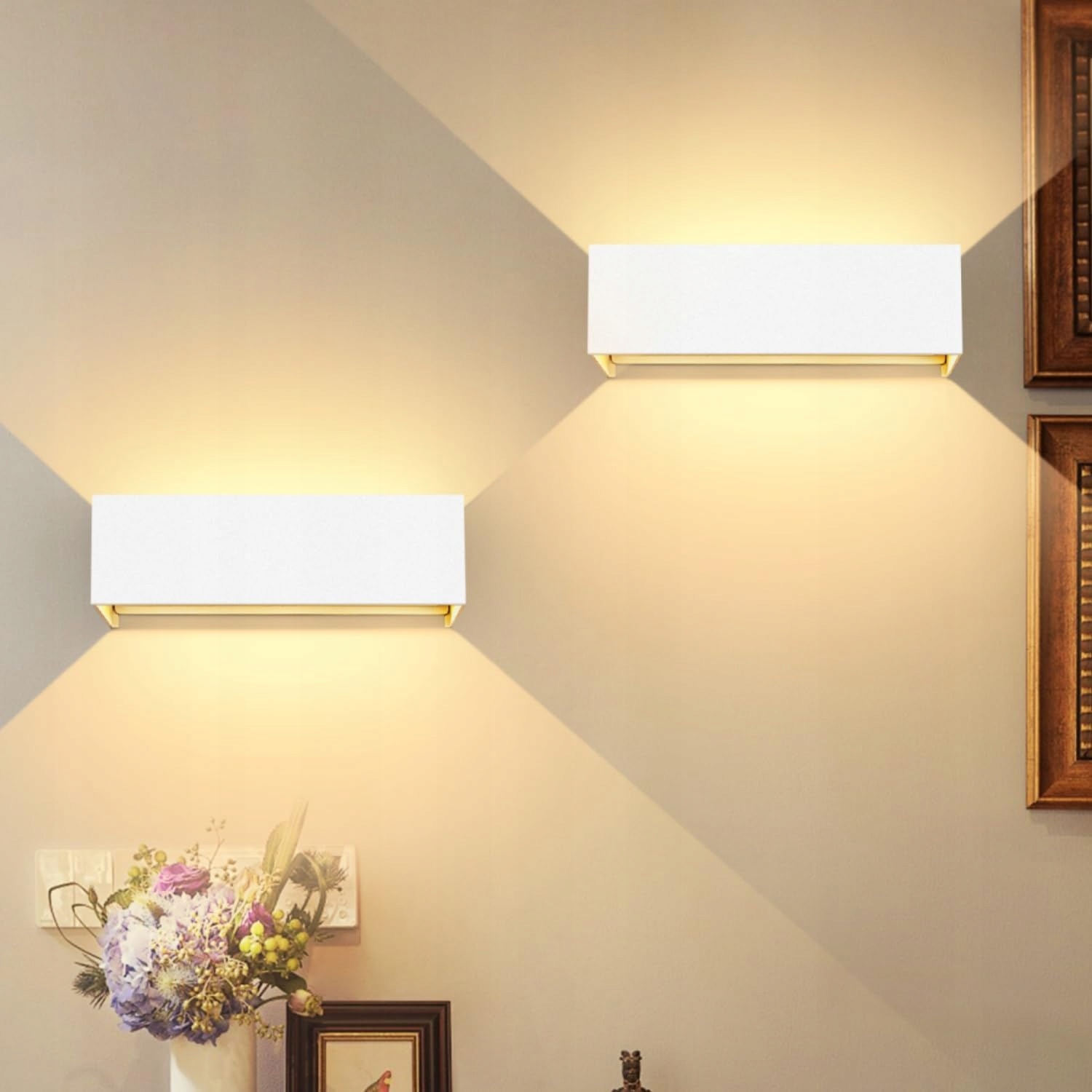 Nástenná lampa Kingwen 2 ks 30W 3000K IP65 nastaviteľná z hliníka OS1302B
